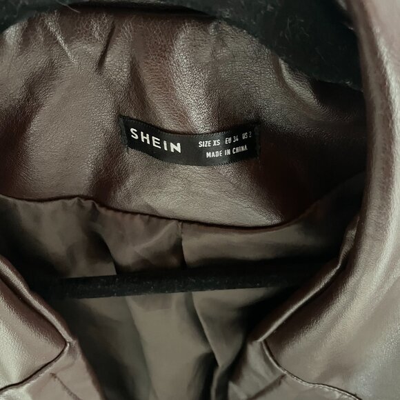 Faux Leather Blazer - Picture 3 of 3